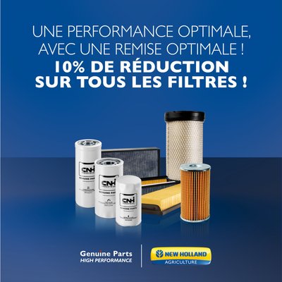 10 %  DE REDUCTION SUR TOUS LES FILTRES ! 